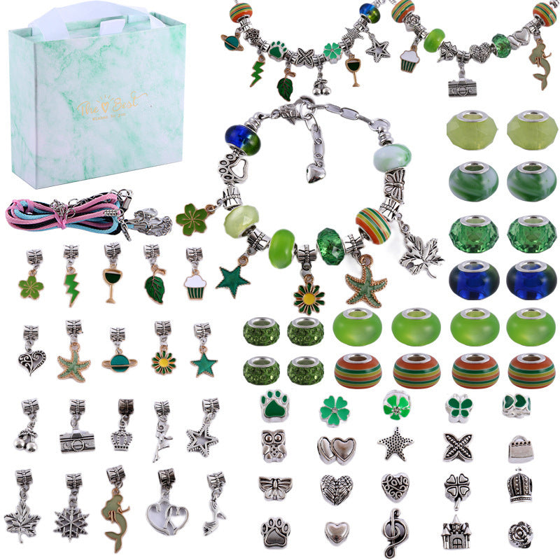 Fun Bead Jewelry Making Kit For Kids With Sparkly Gems