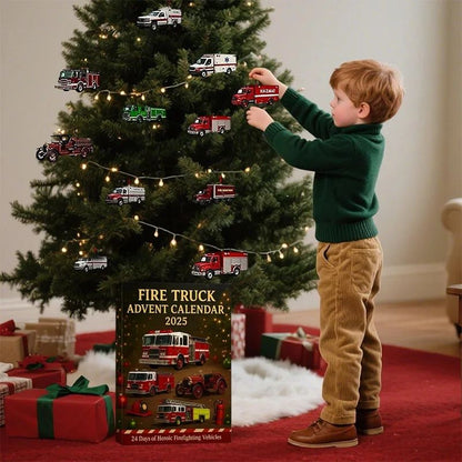 Emergency Vehicle Christmas Countdown Playset