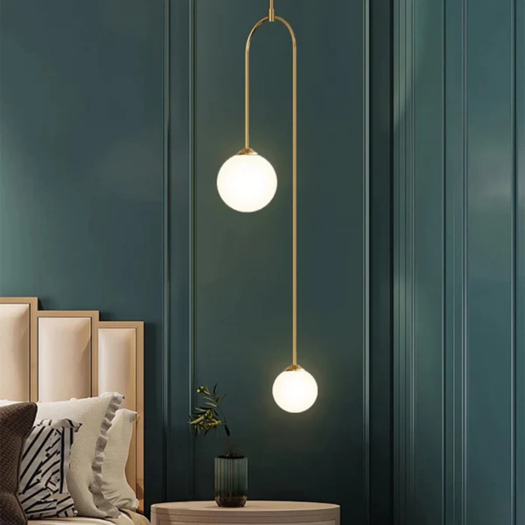 Elegant Glass Hanging Light Fixture - Halri