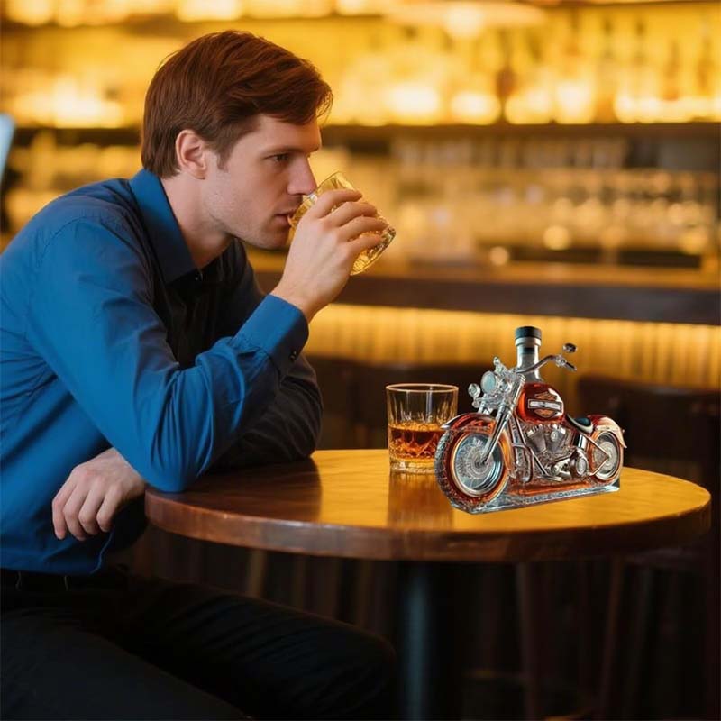 Unique Vintage Harley Davidson Liquor Bottle