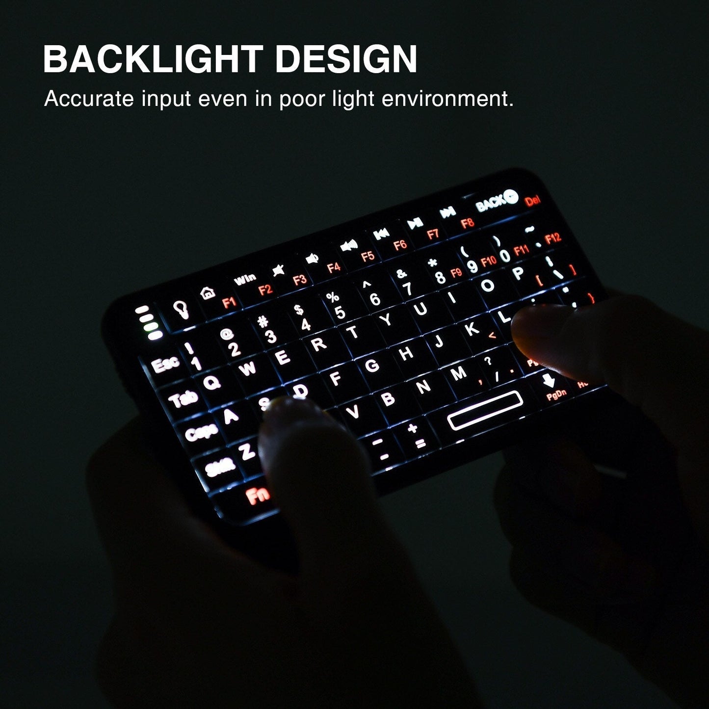 Portable 2 in 1 Wireless Compact Keyboard