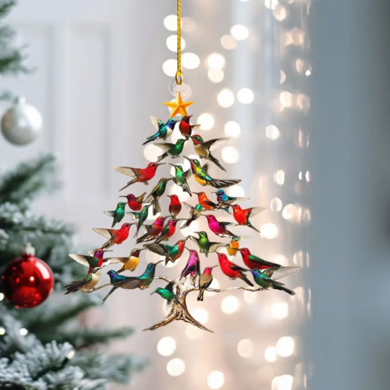 Vibrant Bird Christmas Decoration - Luxicro