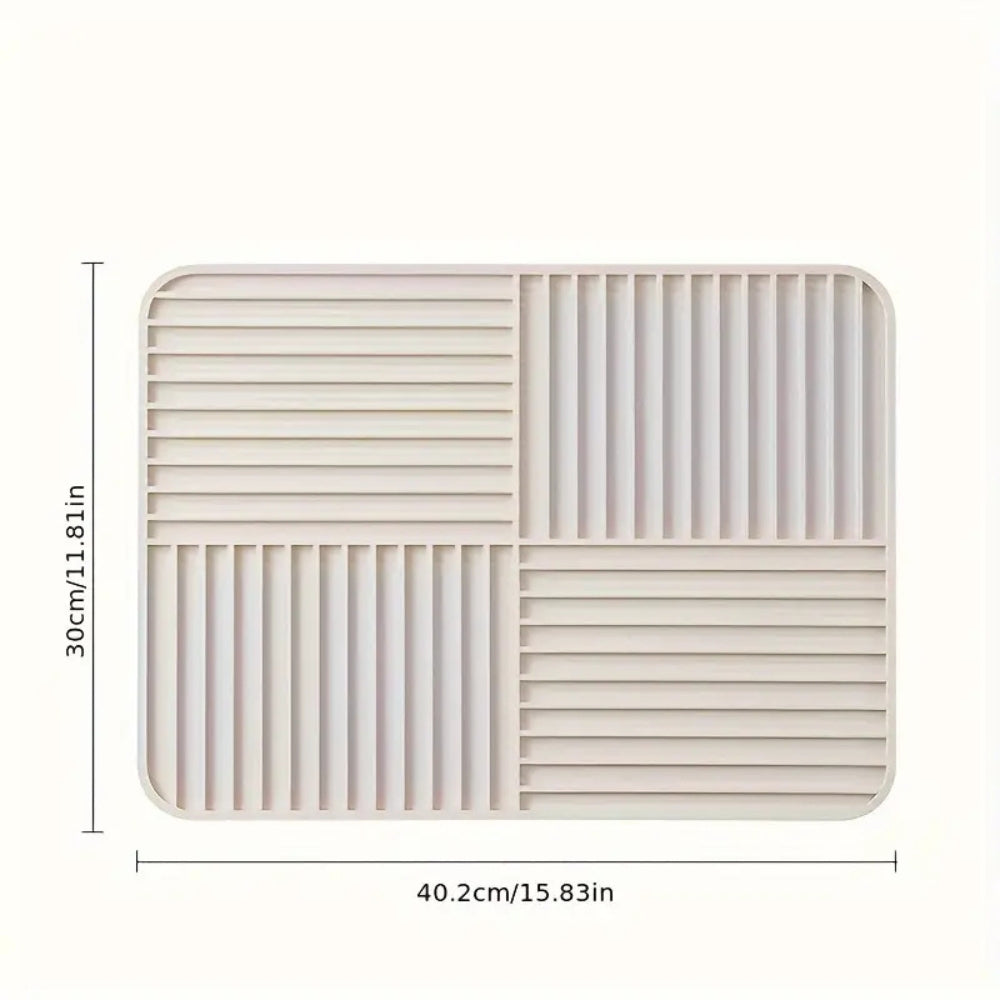 Textured Collapsible Kitchen Drying Mat