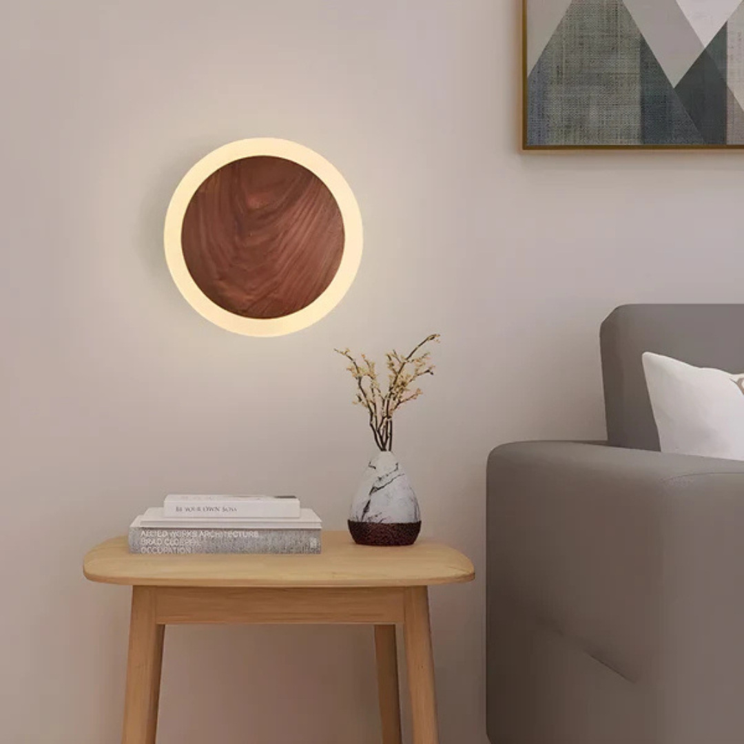 Rustic Wooden LED Ceiling Light Fixture
