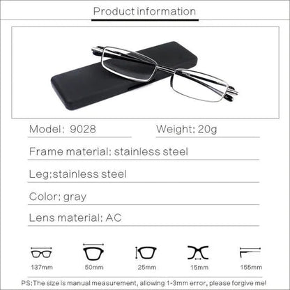 Compact Travel Folding Reading Glasses