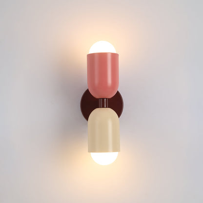 Colorful Metal LED Wall Lamp for Contemporary Homes