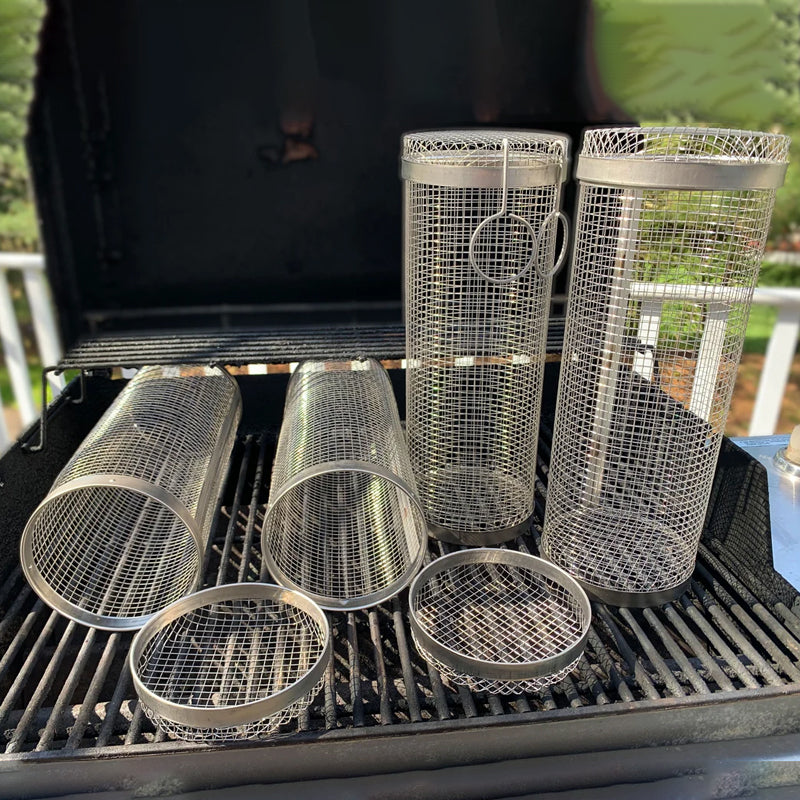 Compact Travel Camping BBQ Grill Basket