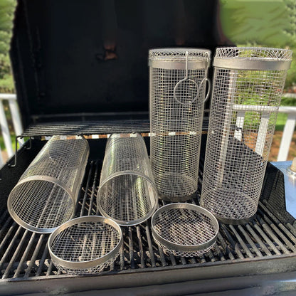 Compact Travel Camping BBQ Grill Basket