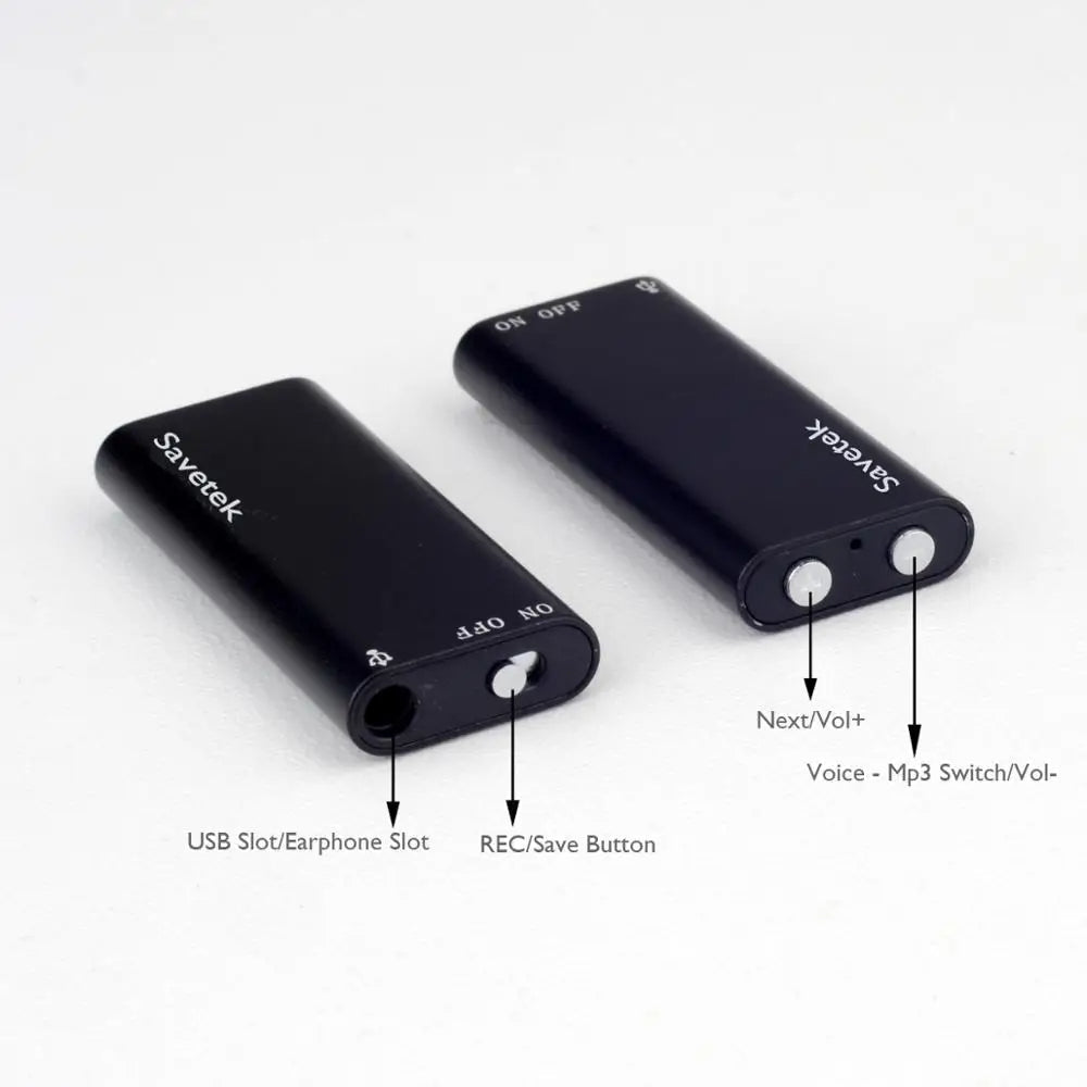 Compact Handsfree Digital Voice Recorder
