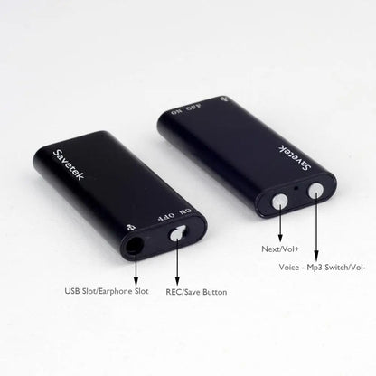 Compact Handsfree Digital Voice Recorder