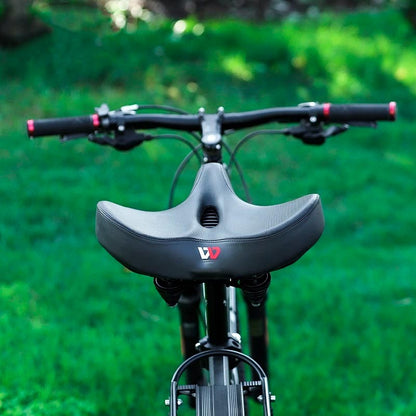 Comfortable Bike Seat | Padded Wide Cycling Saddle - Luxicro