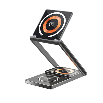 Compact 3 in 1 Wireless Fast Charging Pad