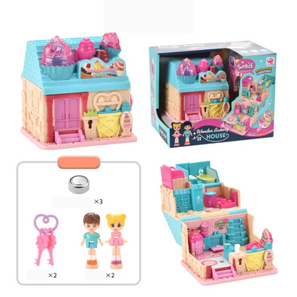 Small Adorable Doll House with Play Areas