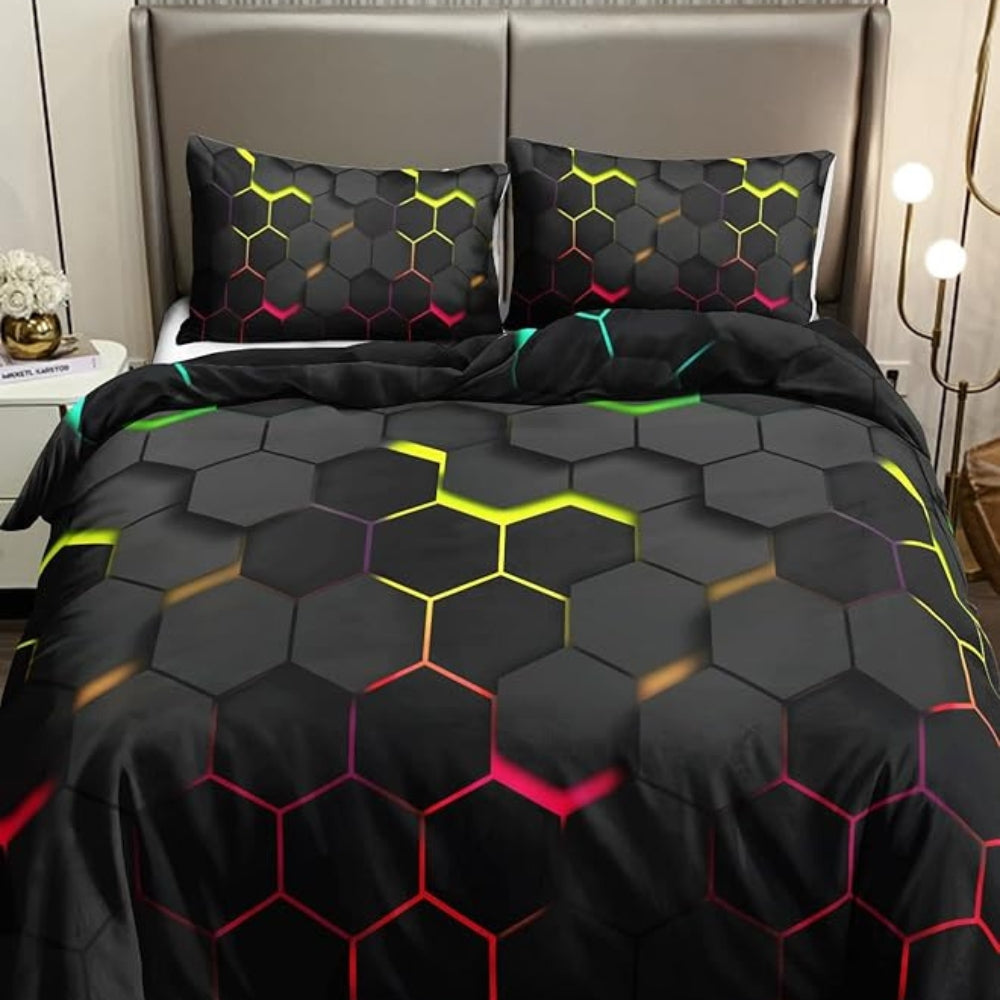 Soft Grey 3 Piece Bedding Set - Luxicro