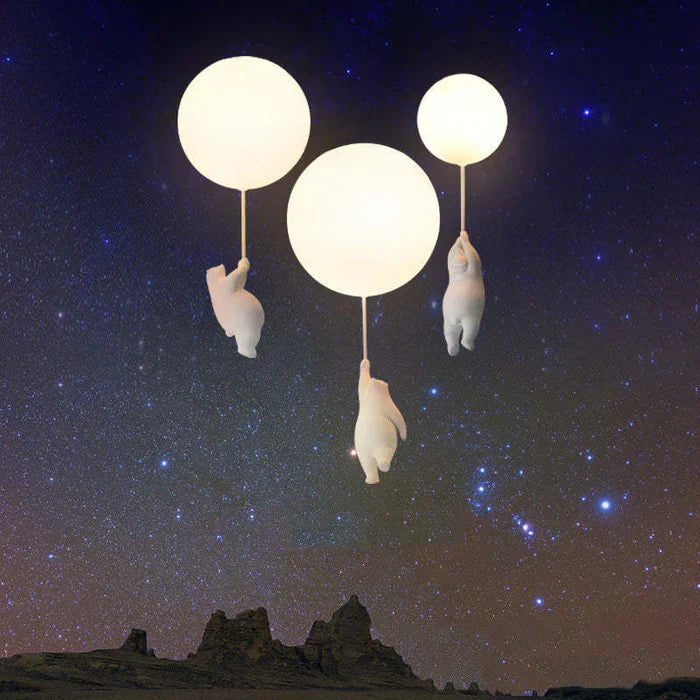 Cute Kids Cloud Lamp with Bear Design