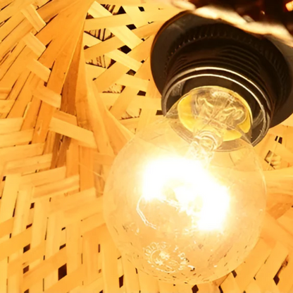 Rustic Bamboo Pendant Light