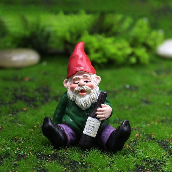 Colorful Garden Gnome Figurine Ornament