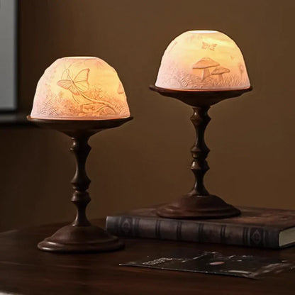 Clear Round Candle Holder