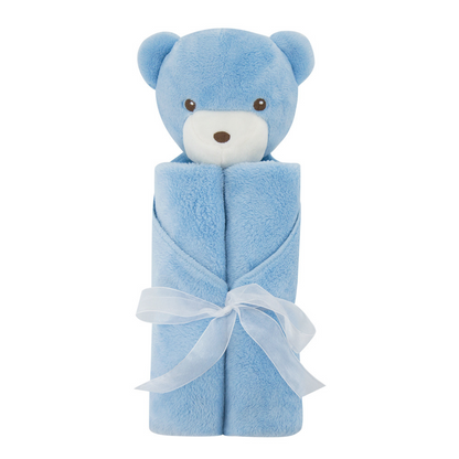 Cozy Teddy Baby Blanket with Sweet Rabbit