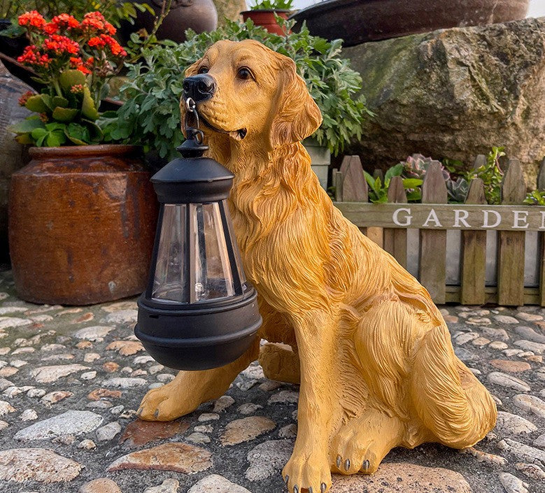 Outdoor Solar Powered Dog Garden Light