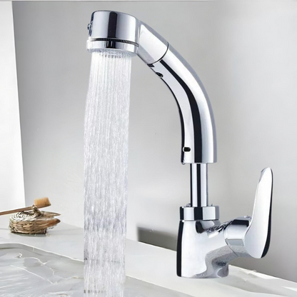 Flexible Gold Tone Faucet for Easy Installation