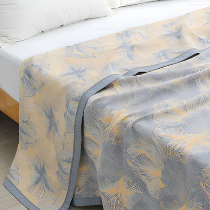 Vibrant Floral Cotton Blanket