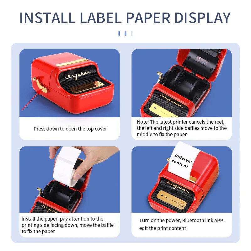 Small Mobile Thermal Label Printer