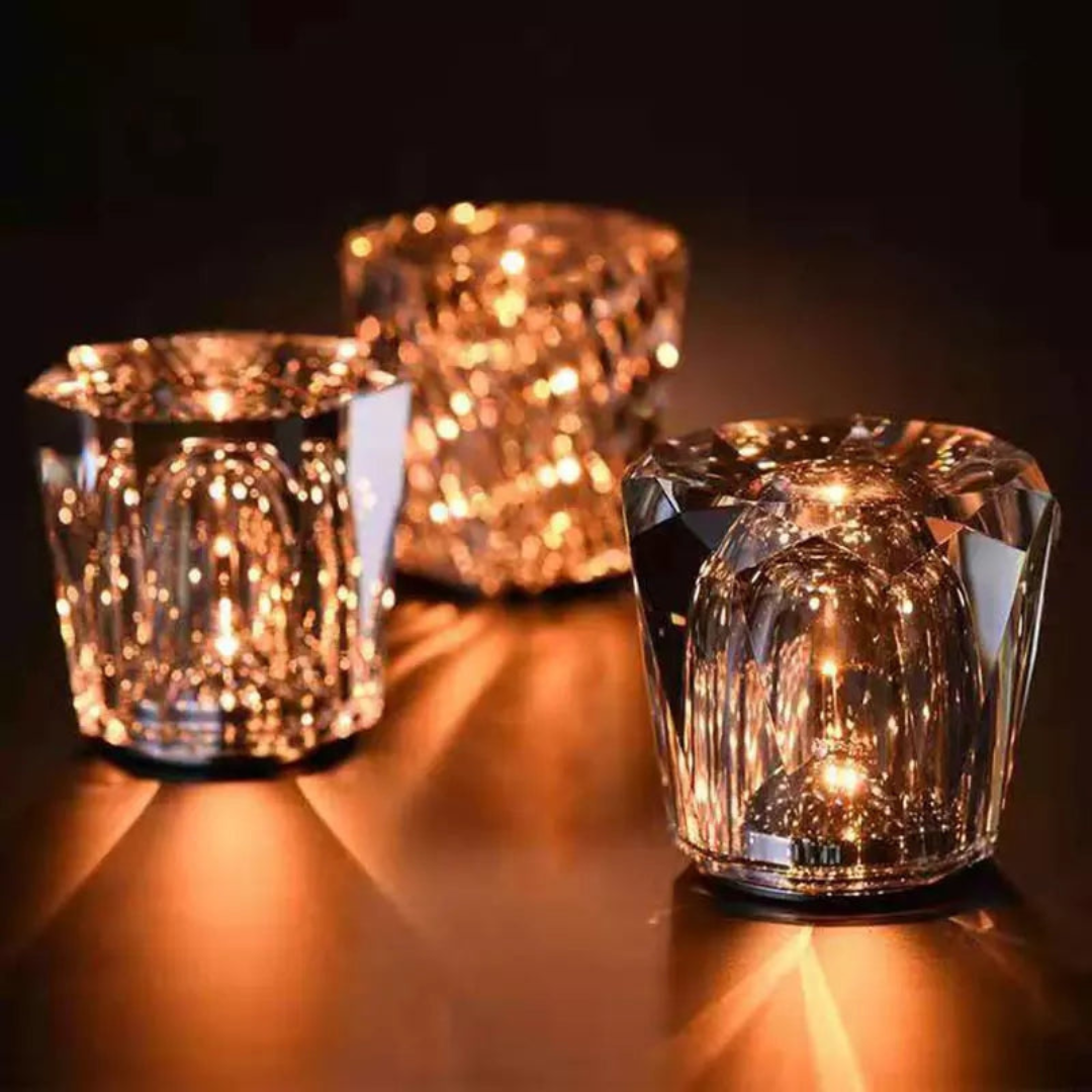 Sleek Transparent LED Table Lamp