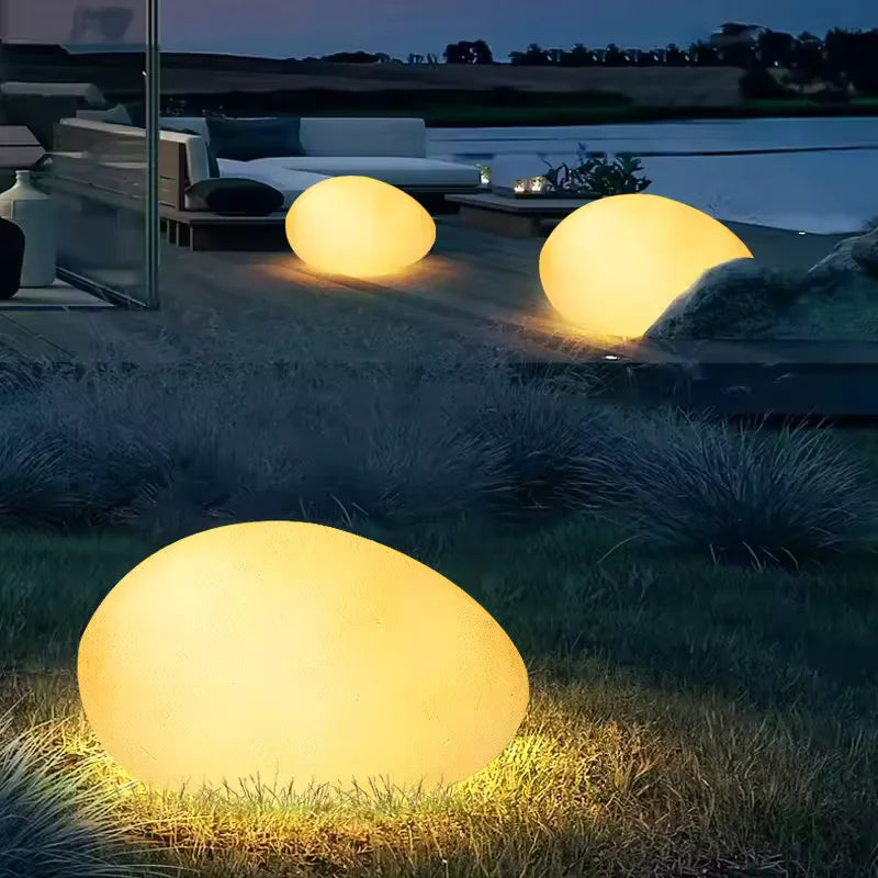 Solar Powered Outdoor Stone Lamp - Luxicro