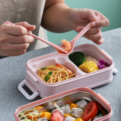 Portable 3 Layer Thermal Lunch Container