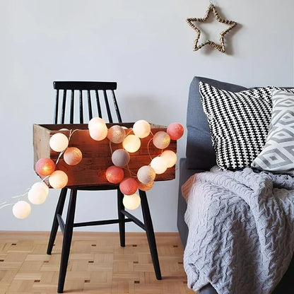 Soft Ivory Fairy Light String Decoration