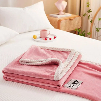 Cozy Lightweight Rose Blanket