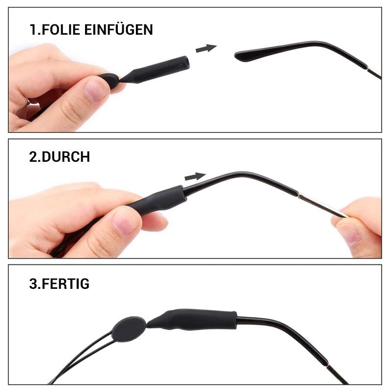 Soft Rubber Eyeglass Retainer Straps (2 Pack)