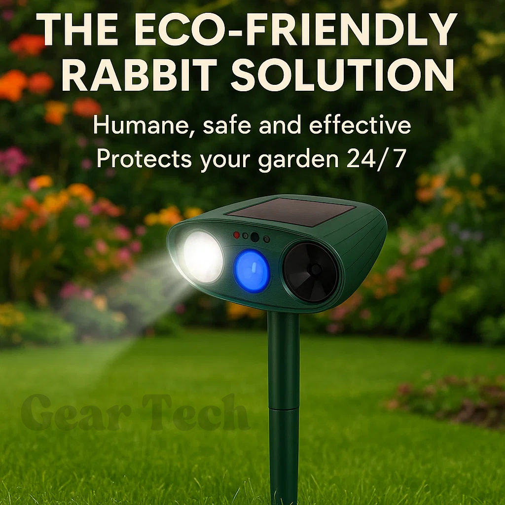 Outdoor Solar Powered Rabbit Repellent Garden Pest Control - Luxicro