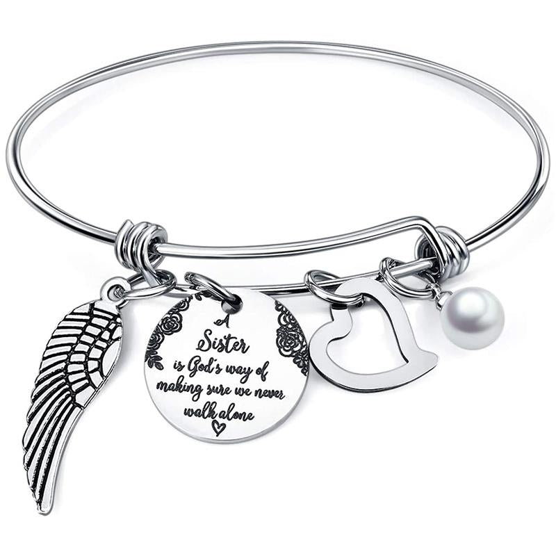 Best Friend Sister Heart Bracelet