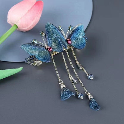 Beautiful Butterfly Hair Clip with Tassels