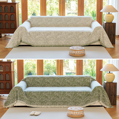 Grey Pattern Flip Sofa Slipcover