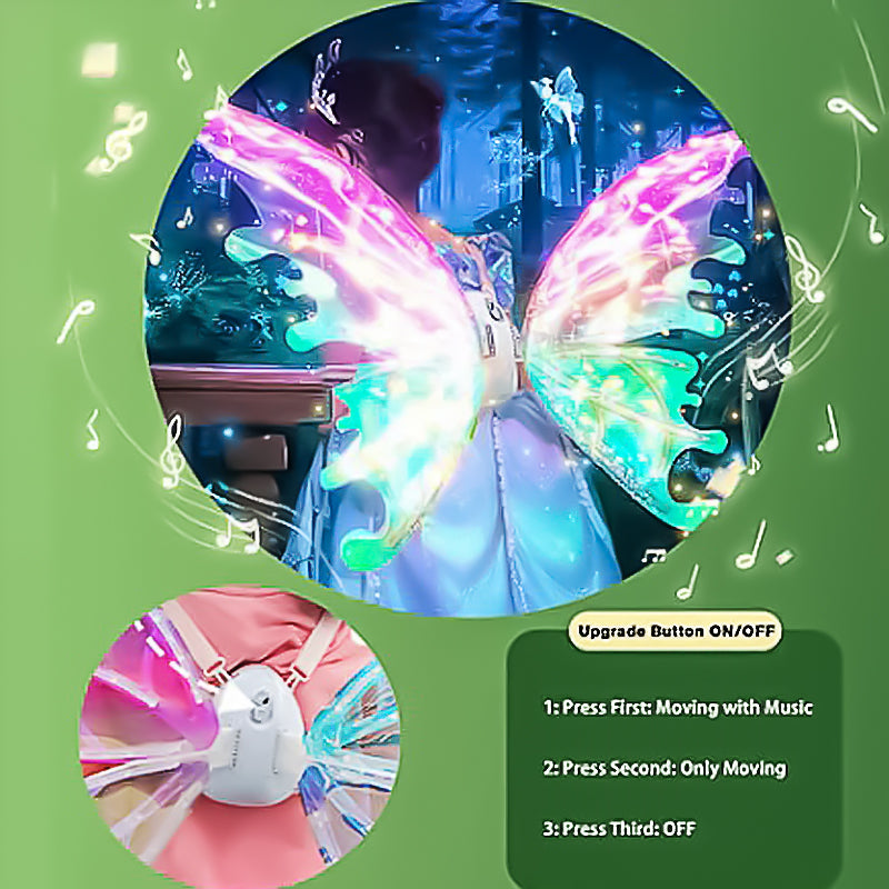 Vibrant LED Fairy Wing Decor Lights