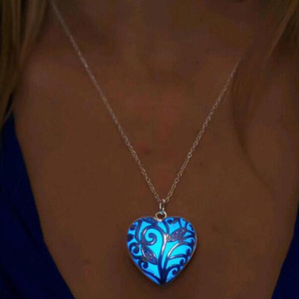 Glowing Dark Night Pendant Necklace