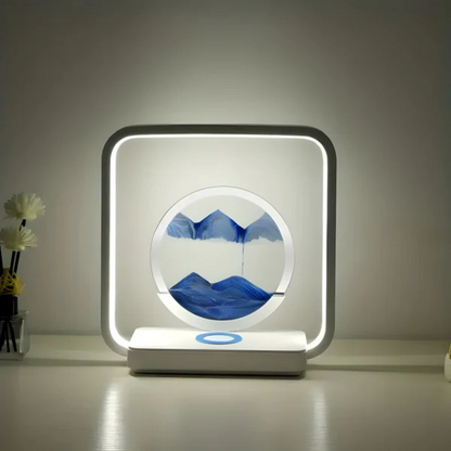 Vibrant 3D LED Desk Lamp with Kinetic Sand Effect - Luxicro