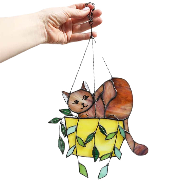 Vibrant Kitty Glass Window Cling