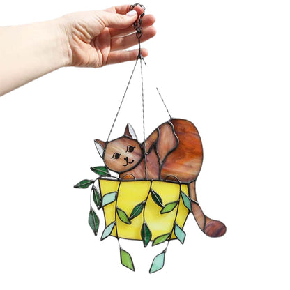 Vibrant Kitty Glass Window Cling