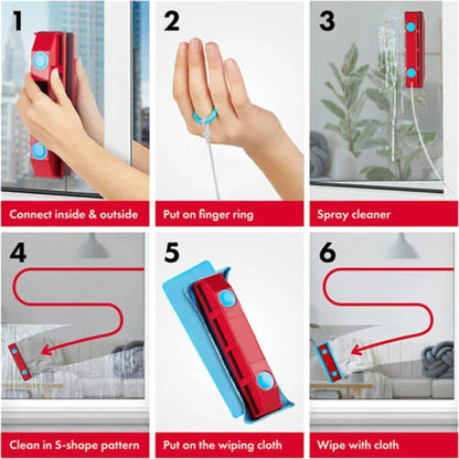 Powerful Window Cleaning Magnet: Easy Double Sided Cleaner