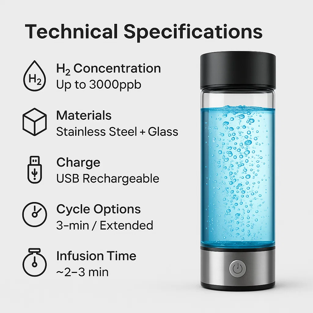 Compact Refillable BPA Free Water Bottle