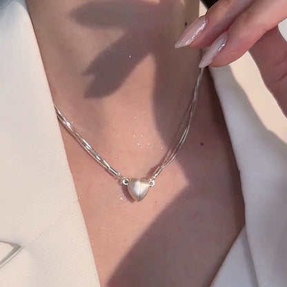 Lovely Heart Magnetic Necklace Pendant