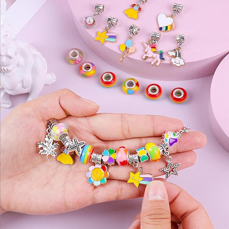 Colorful Kids Beaded Bracelet Set