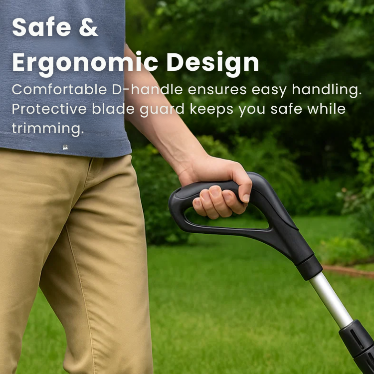 Cordless Rechargeable Lawn Trimmer with Long Battery Life