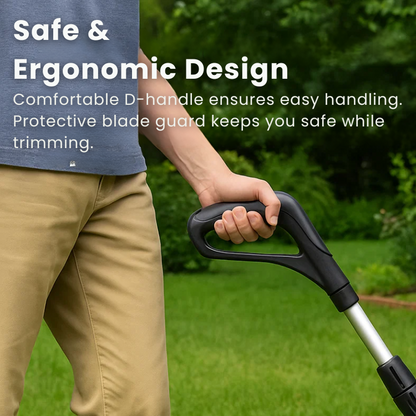 Cordless Rechargeable Lawn Trimmer with Long Battery Life