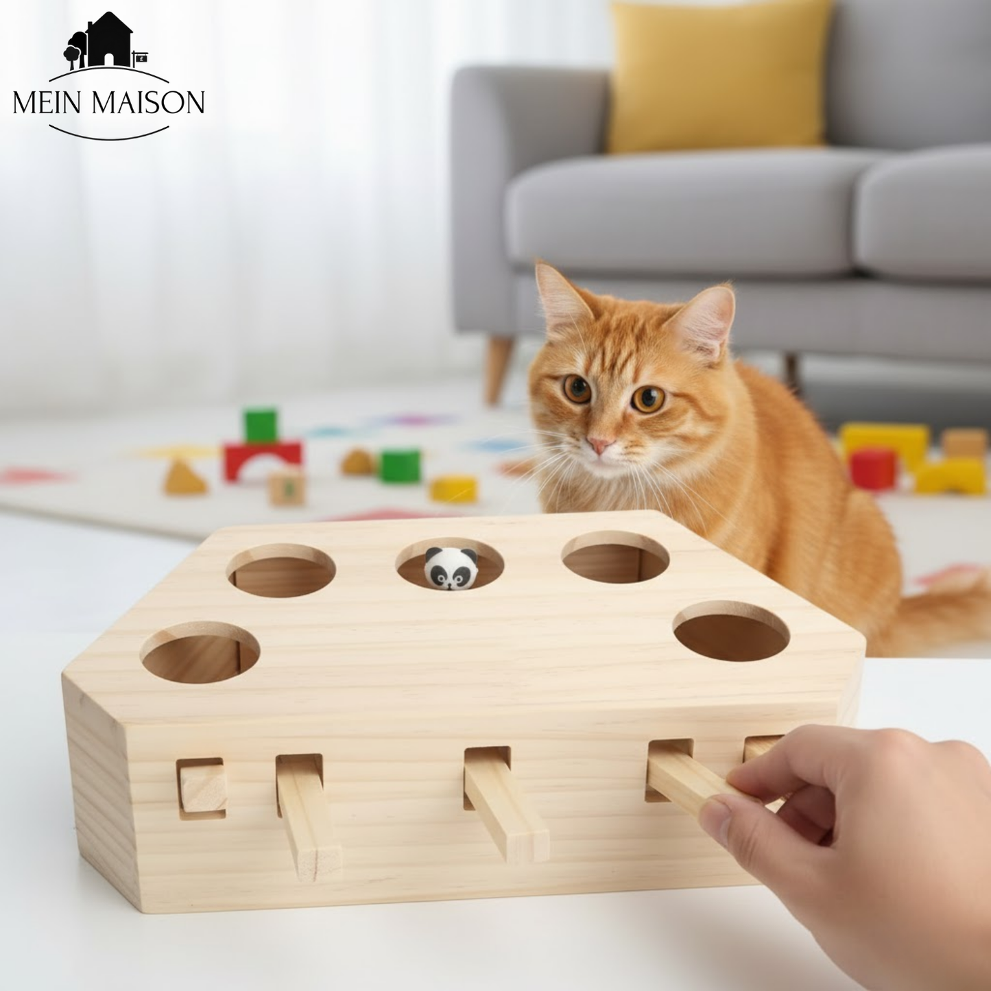 Fun Wooden Cat Play Center