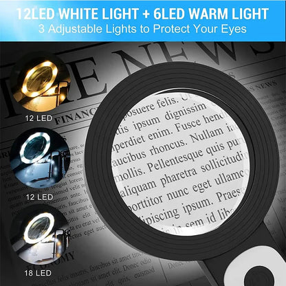 Large Print Magnifying Glass for Easy Reading